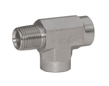 5602-24 Dixon Valve Zinc Plated Steel 1-1/2"-11-1/2 Male NPTF x (Two) 1-1/2"-11-1/2 Female NPTF Run Tee