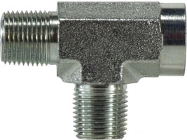 560316 by Midland | Hydraulic Female Run Pipe | 1" Male Pipe x 1" Female Pipe x 1" Male Pipe | Tee | Steel