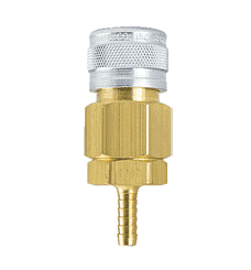 5805 by ZSi-Foster | 1-Way Quick Disconnect Socket | 1/2" ID | Hose Stem | Brass/Steel