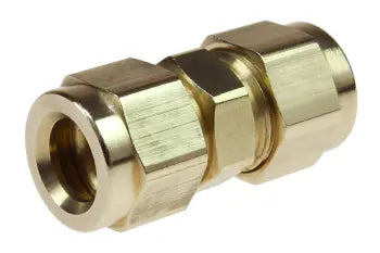 CU06 by Coilhose | Nylon Hose Fitting | Union | 3/8" Hose ID | Straight | Brass