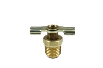 ID02 by Coilhose | Pipe Fitting | Internal Seat Drain Cock | 1/8" Male NPT Thread | Brass