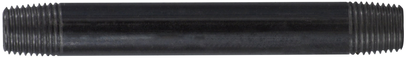 57020 by Midland | Schedule 40 Welded Nipple | 1/4" Diameter x 7/8" Length (Close) | Black Steel