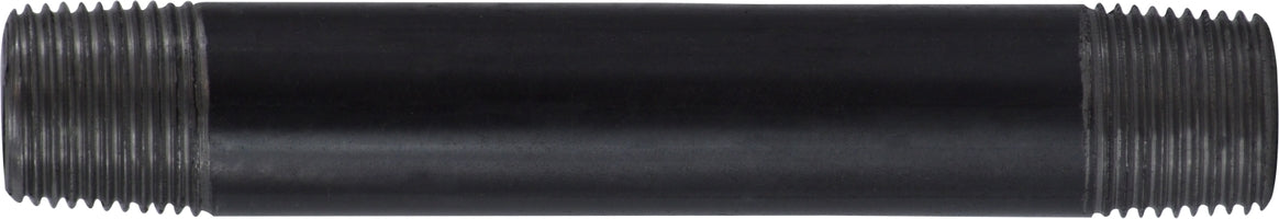 57052 by Midland | Schedule 40 Welded Nipple | 3/8" Diameter x 8" Length | Black Steel