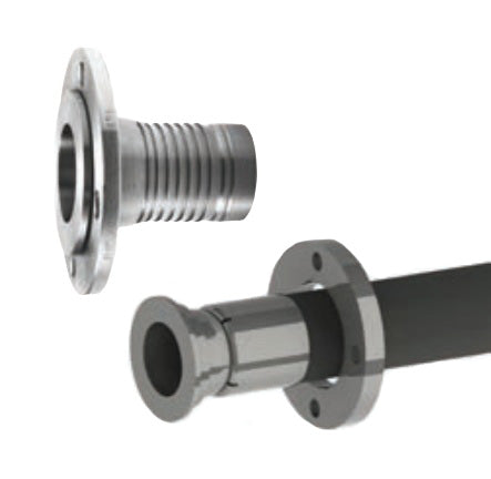5711015 (10PFFC50SS) PROGRIP™ by PT-Coupling | Type PFFC50 | C50 External Crimp Fitting | 1" Floating ANSI Pipe Flange 150# x 1" Crimp Hose Shank | 316 Stainless Steel