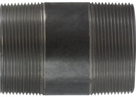 57211 by Midland | Schedule 40 Welded Nipple | 3" Diameter x 10" Length | Black Steel