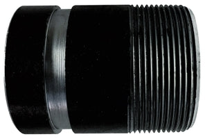 59231TV by Midland | Schedule 80 Groove Nipple | 4" Diameter | Thread x 10" Length | Black Steel
