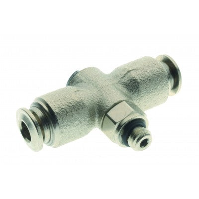 57560-8-1/8 by AIGNEP | Banjo Series | Double Banjo Body | 8mm x 1/8" BSPP | Nickel Plated Brass | Pack of 10