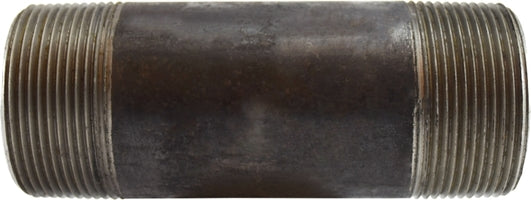 59183SMLS by Midland | Schedule 80 Extra Heavy Seamless Pipe Nipple | 2-1/2" Diameter x 4" Length | Black Steel