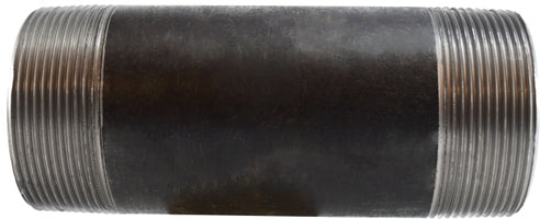 59213SMLS by Midland | Schedule 80 Extra Heavy Seamless Pipe Nipple | 3" Diameter x 12" Length | Black Steel