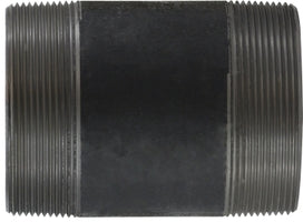 59308SMLS by Midland | Schedule 80 Extra Heavy Seamless Steel Pipe Nipple | 6" Diameter x 12" Length | Black Steel