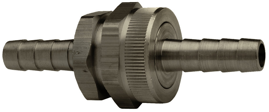 5921212KSS by Dixon Valve | Standard Shank Fitting | with Hex Nut | Complete Set | 3/4" Hose ID | 3/4" Female GHT x 3/4" Male GHT | 303 Stainless Steel