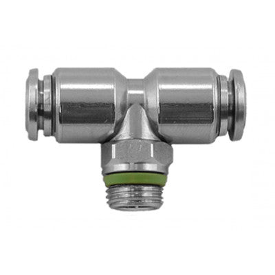 60211X-12-1/2 by AIGNEP | 60/62 Series | Swivel Branch | 10mm Tube x 1/2" Swift-Fit Male | Tee | Stainless Steel