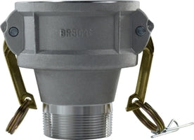 61859 (61-859) by Midland | Cam and Groove | Type B | Reducer Coupler | 3" Female Coupler x 2" Male NPT | Straight | Aluminum