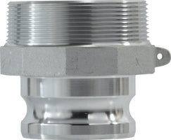 61871 (61-871) by Midland | Cam and Groove | Type F | Reducer Adapter | 3" Male Adapter x 4" Male NPT | Straight | Aluminum