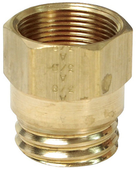 61RBSG-06 by Dixon Valve | Air Brake Fitting for Rubber Hose | Spring Guard Nut | 3/8" Hose Size | Brass Alloy 360