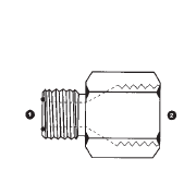 6220-12-12 by AdaptAll | -12 Male ORFS x -12 Female JIS | Solid Adapter | Carbon Steel