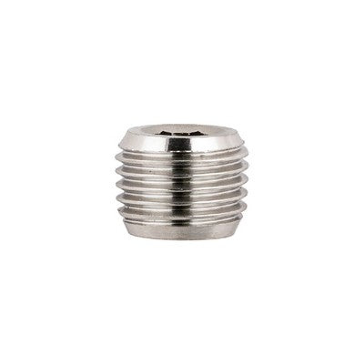 62325-1/4 by AIGNEP | 60/62 Series | Male Plug | Internal Hex | DIN 906 | 1/4" BSPT | Stainless Steel