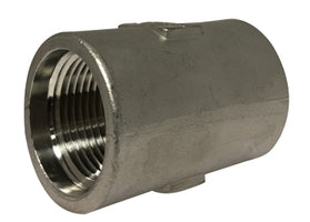 62418HDDC by Midland | Drop Well Coupling (Heavy Walled) | 2" | Straight | 304 Stainless Steel