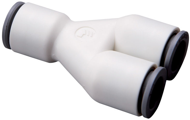 63405600WP2 by Dixon Valve | LIQUIfit™ Fitting | Union Y Connector | 1/4" Tube OD x 1/4" Tube OD x 1/4" Tube OD | Nylon