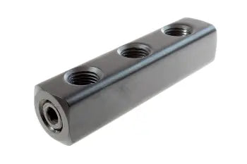 3032 by Coilhose | Low Profile Manifold | 3 Port | 1/4" Female NPT Thread Inlet x 1/4" Female NPT Thread Outlet