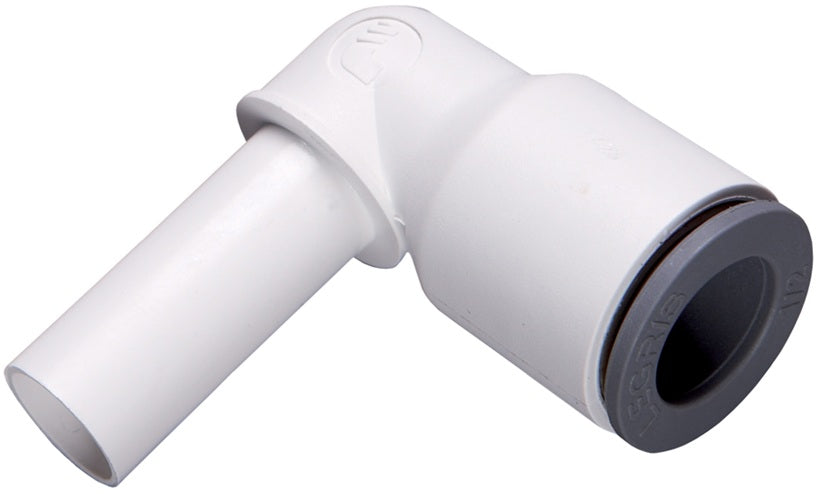 63826200WP2 by Dixon Valve | LIQUIfit™ Fitting | Plug-in 90° Elbow | 1/2" Plug-in x 1/2" Tube OD | Nylon