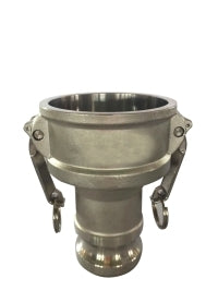 639003 (639-003) by Midland | Cam and Groove | Type D | Reducer Coupler Adapter | 4" Female Coupler x 3" Male Adapter | Straight | 316 Stainless Steel