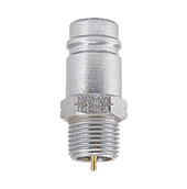 64-6CA by ZSi-Foster | Quick Disconnect | Coaxial Plug | 1/2" ID | Male Hose Thread | Steel