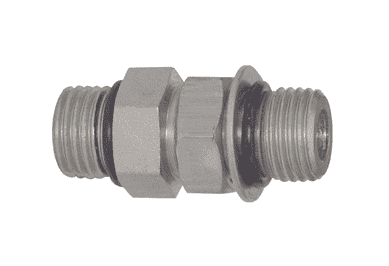 6403-12 Dixon Valve Zinc Plated Steel Adjustable O-Ring Union - 1-1/16"-12 Male O-Ring Boss x 1-1/16"-12 Adjustable O-Ring Boss