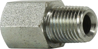 640442 by Midland | Hydraulic Female O-Ring to Male Pipe | 7/16-20 Female O-Ring Boss x 1/8" Male Pipe | Adapter | Steel
