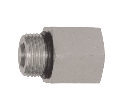 6405-12-12 Dixon Valve Zinc Plated Steel 1-1/16"-12 Male SAE O-Ring Boss x 3/4"-14 Female NPTF Pipe Adapter