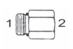 6405 6x6 by Couplamatic | Hydraulic Adapter | 9/16-18 Male O-Ring x 3/8" Female NPTF | Straight