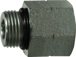 6410O2024 by Midland | Hydraulic O-Ring Port Reducer/Expander | 1-1/4" Male O-Ring Boss x 1-1/2" Female O-Ring Boss | Steel