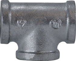 64253 by Midland | Malleable Iron #150 Fitting | 1/2" Female NPT Fitting | Tee | Galvanized Iron