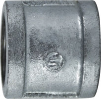 64414 by Midland | Malleable Iron #150 Fitting | Coupling | 3/4" Female NPT x 3/4" Female NPT | Galvanized Iron
