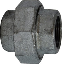 64602 by Midland | Malleable Iron #150 Fitting | Union | 3/8" Female NPT x 3/8" Female NPT | Galvanized Iron