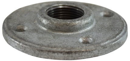 64696 by Midland | Malleable Iron #150 Fitting | Floor Flange | 1-1/2" Female NPT | Galvanized Iron