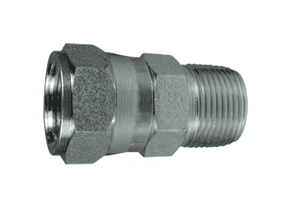 6505-8-6 Dixon Valve Zinc Plated Steel 3/4"-16 37 deg. JIC Female Swivel x 3/8"-18 Male NPTF