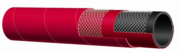 T605AH400X100 Alfagomma by Kuriyama | T605AH Series | Petroleum Suction & Discharge Hose | 4" ID | 4.57" OD | 150 PSI | Red | 100ft Length