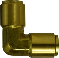 650800 by Midland | DOT Push-In Fitting | Union | 1/2" Tube OD | 90° Elbow | Brass