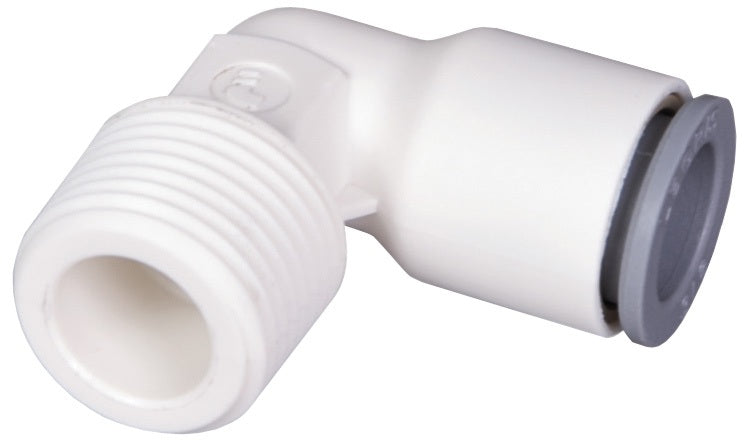 65795614WP2 by Dixon Valve | LIQUIfit™ Fitting | Fixed 90° Elbow | 1/4" Male NPTF x 1/4" Tube OD | Nylon