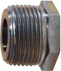 66506 by Midland | Hex Bushing | 3/4" Male NPTF x 1/8" Female NPTF Fitting | Zinc Plated Steel