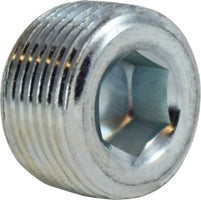 66761 by Midland | Countersunk Plug (Hex Socket) | 1/8" Male NPTF Fitting | Zinc Plated Steel