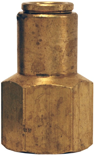 665X4 by Dixon Valve | Push-In Fitting | Female Connector | 1/8" Female NPTF x 5/32" Tube OD | Forged Brass