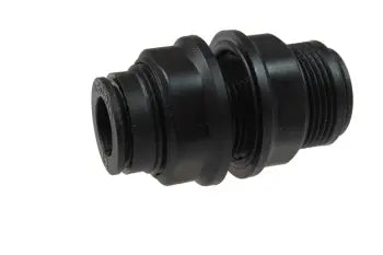 CL31160606 by Coilhose | COILOCK™ Metric Push-To-Connect Fitting | Bulkhead Union | 6mm | Straight | Plastic