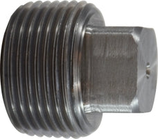 67658 by Midland | Square Head Plug | 2" Male NPTF Fitting | Black Steel