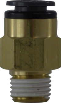 680808C by Midland | DOT Push-In Fitting | Connector | 1/2" Tube OD x 1/2-14 Male NPT | Straight | Composite Body