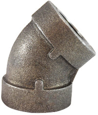 68190 by Midland | Extra Heavy Malleable Iron 300# Fitting | 3" Female NPT x 3" Female NPT | 45° Elbow | Galvanized Iron