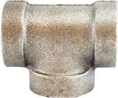 68261 by Midland | Extra Heavy Malleable Iron 300# Fitting | 4" Female NPT x 4" Female NPT x 4" Female NPT | Tee | Galvanized Iron