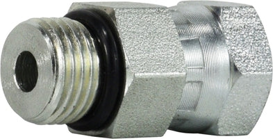 6900O812 by Midland | Hydraulic Male O-Ring Swivel | 3/4-16 Male O-Ring Boss x 3/4" Female NPSM | Adapter | Steel