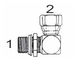 6901 4x4-NWO by Couplamatic | Hydraulic Adapter | 7/16-20 Male O-Ring x 1/4" Female NPSM | 90° Elbow